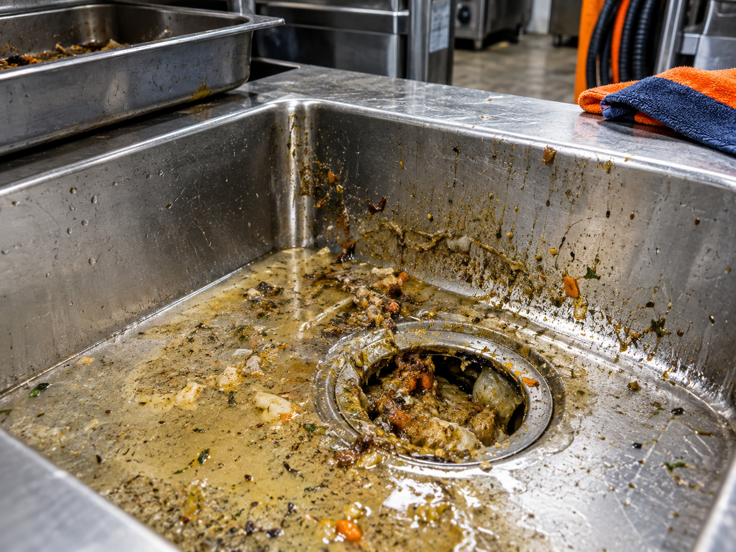 Grease and food waste causing drainage blockages