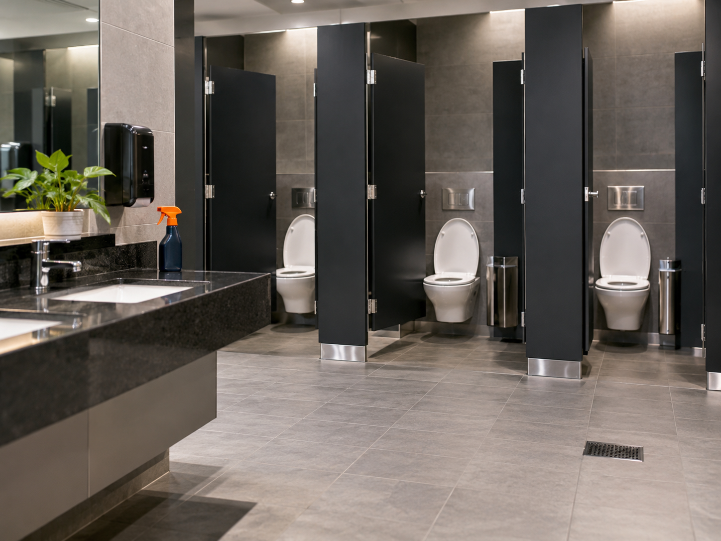Commercial toilets and high-use drainage